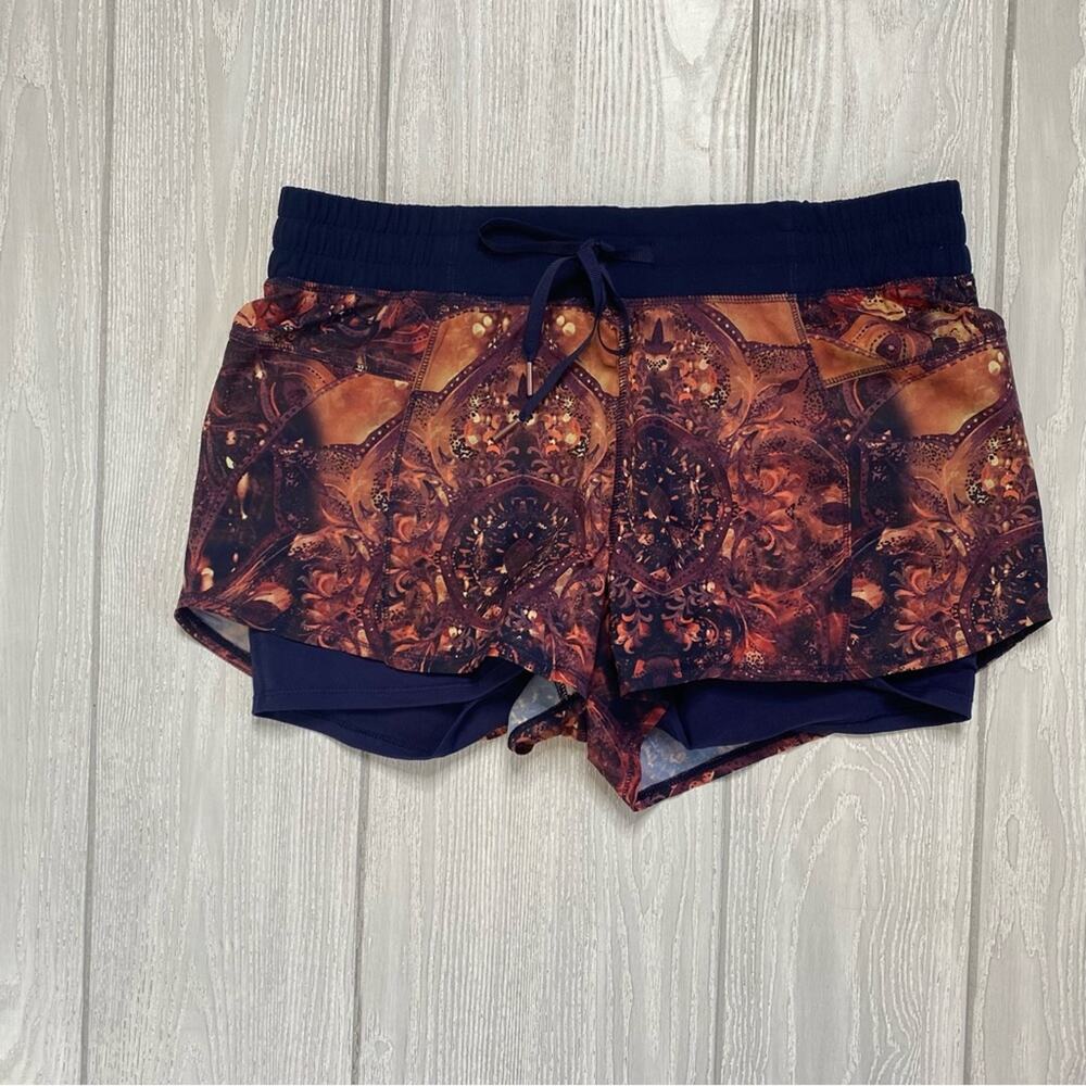 Calia Carrie Underwood Women's Brown & Blue Running Athletic Shorts Size Medium
